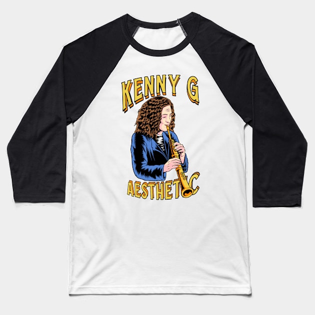 Kenny G Aesthetic Design Baseball T-Shirt by margueritesauvages